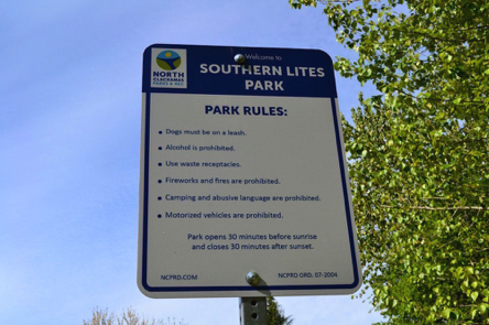 Park rules and operation hours